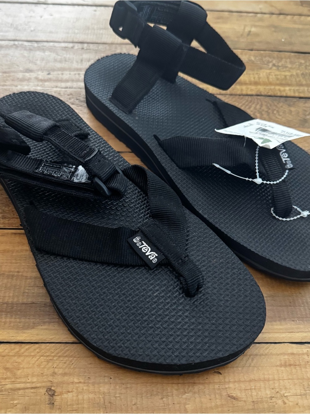 Teva Women's Black Adjustable Strap Sandals